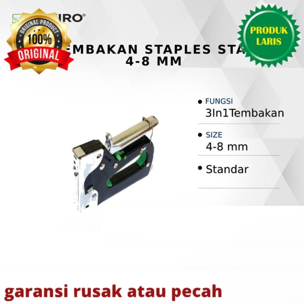 

Tekiro Stapler Stepler Kangaro Jenis Tembakan Jok Guntacker Kulit Motor Powerfull In Staples Premium