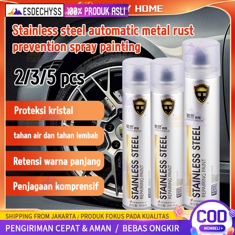 

【HOT】STOCK 350 ML Cat Semprot Chrome Sapporo Chrome Spray Paint Anti Karat Warna Stainless