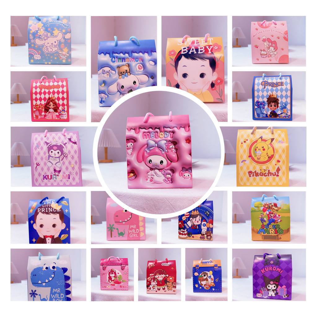 

Goodie Bag Ulang Tahun Anak Sanrio Tas Ulang Tahun Sanrio Anak Cowok Cewek Tas Bingkisan Ulang Tahun Anak cinamol kuro Melody Sanck Box Hampers Ulang Tahun