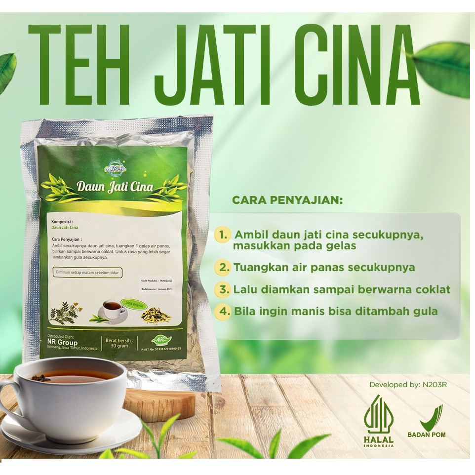 

N203R Daun JatiCina 30g