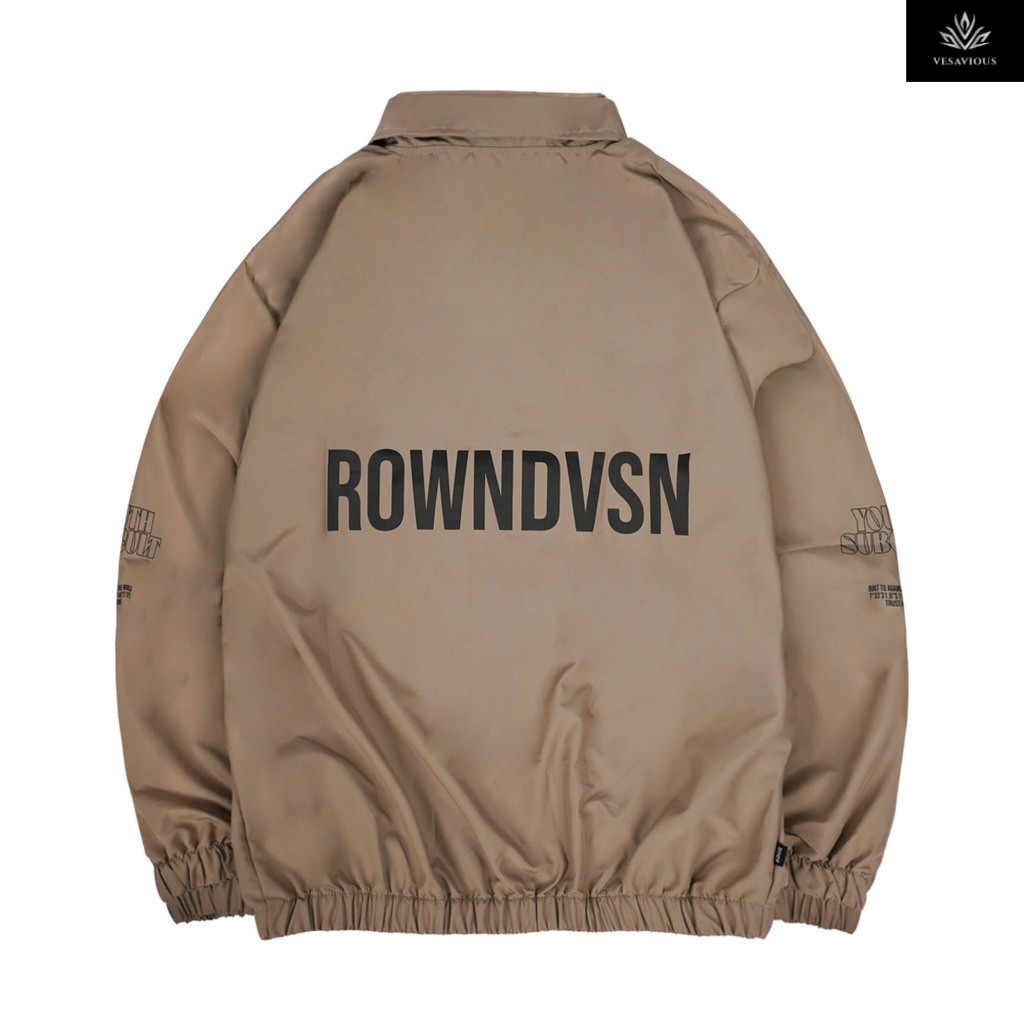 Rown Division Official Tracksuit Jacket - Rowndvsn Jaket Mortalia Cream