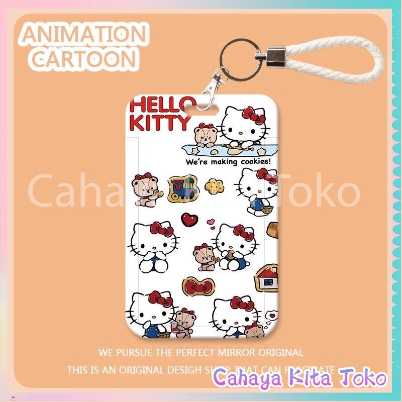 

ID CARD HOLDER/SARUNG KARTU/pesanan Hadiah Khusus/SUPPORT HARGA GROSIR/Motif yang penuh dengan hati gadis dan lucu