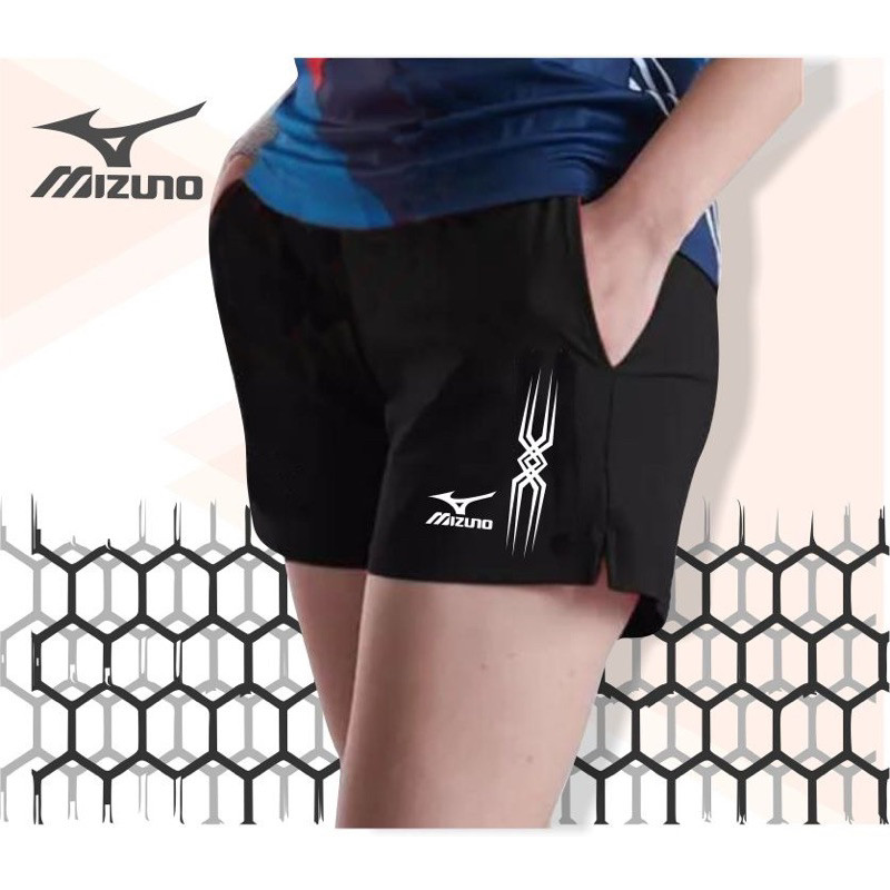 Celana pendek voli cewek celana olahraga perempuan short pants hitam polos logo sport celana voli wa