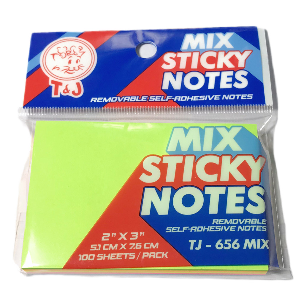 

T&J - Sticky Notes TJ-656 Mix 5.1 x 7.6 cm - PAD