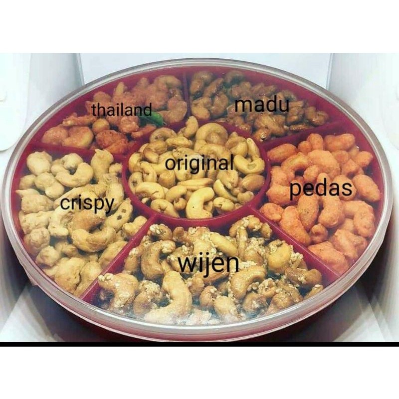 

kacang mede tray / kacang mede 5 /6 rasa CUANCUAN
