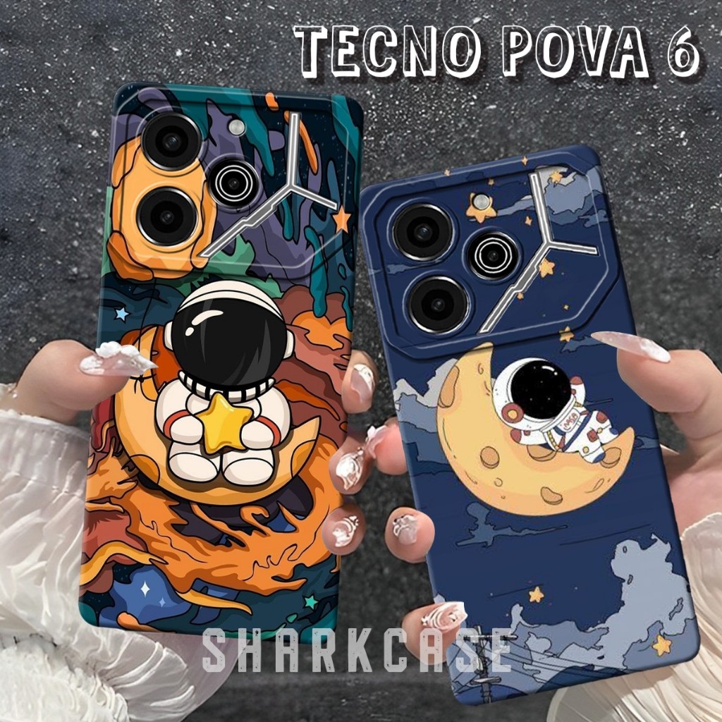 [SC] Case TECNO POVA 6 4G / POVA 6 5G / POVA 6 PRO 5G / POVA 5 / POVA 5 PRO Terbaru Motif Astronot N