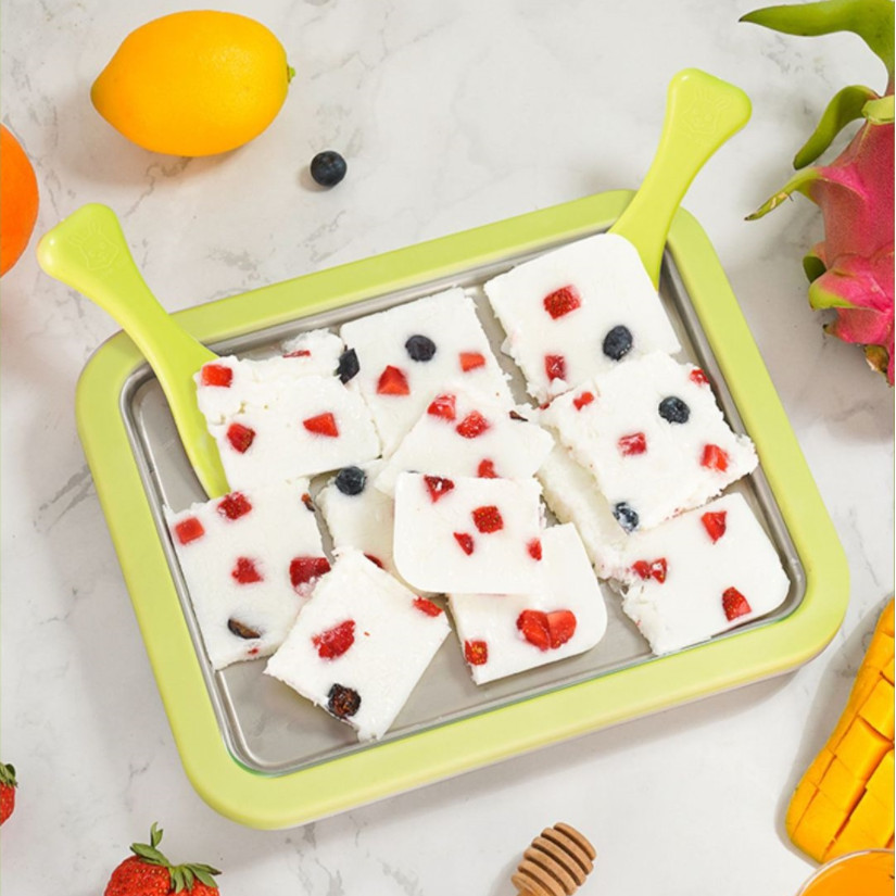 Summer ice cream maker Stainless Steel plate Ice Cream maker