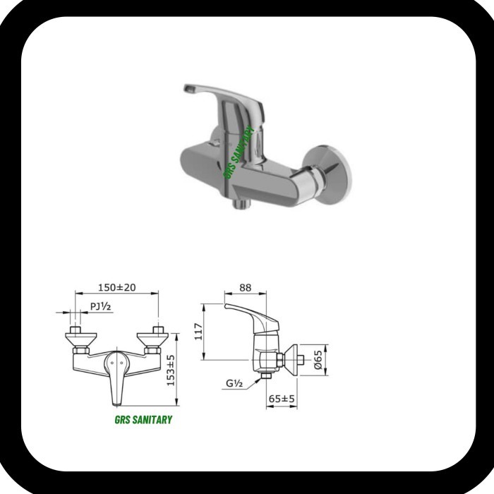 TOTO TX401SBV2 KRAN SHOWER PANAS DINGIN/TX 401 SBV2 KERAN SHOWER H/C