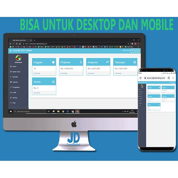 Aplikasi Koperasi Simpan Pinjam Lengkap Berbasis Web Online