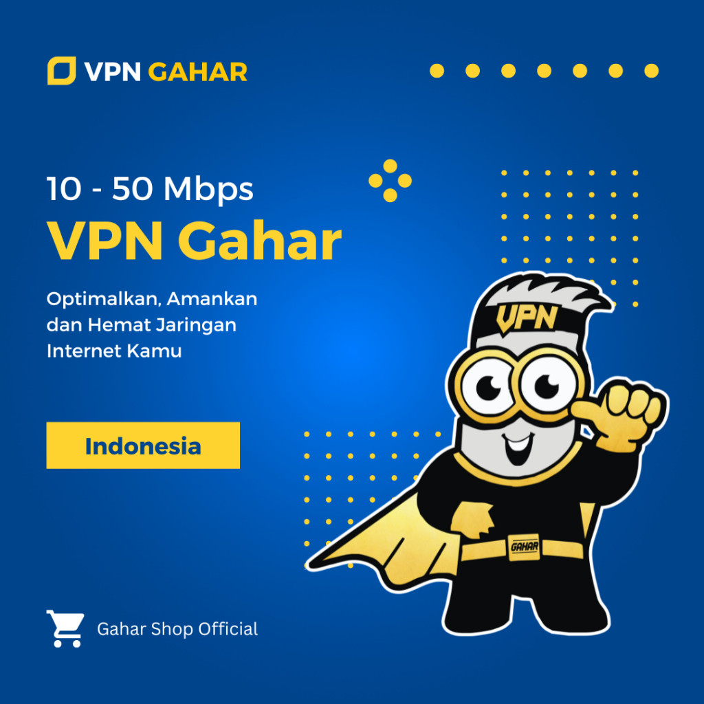 VPN Gahar 10-50 Mbps | PPTP / L2TP PSK / SSTP