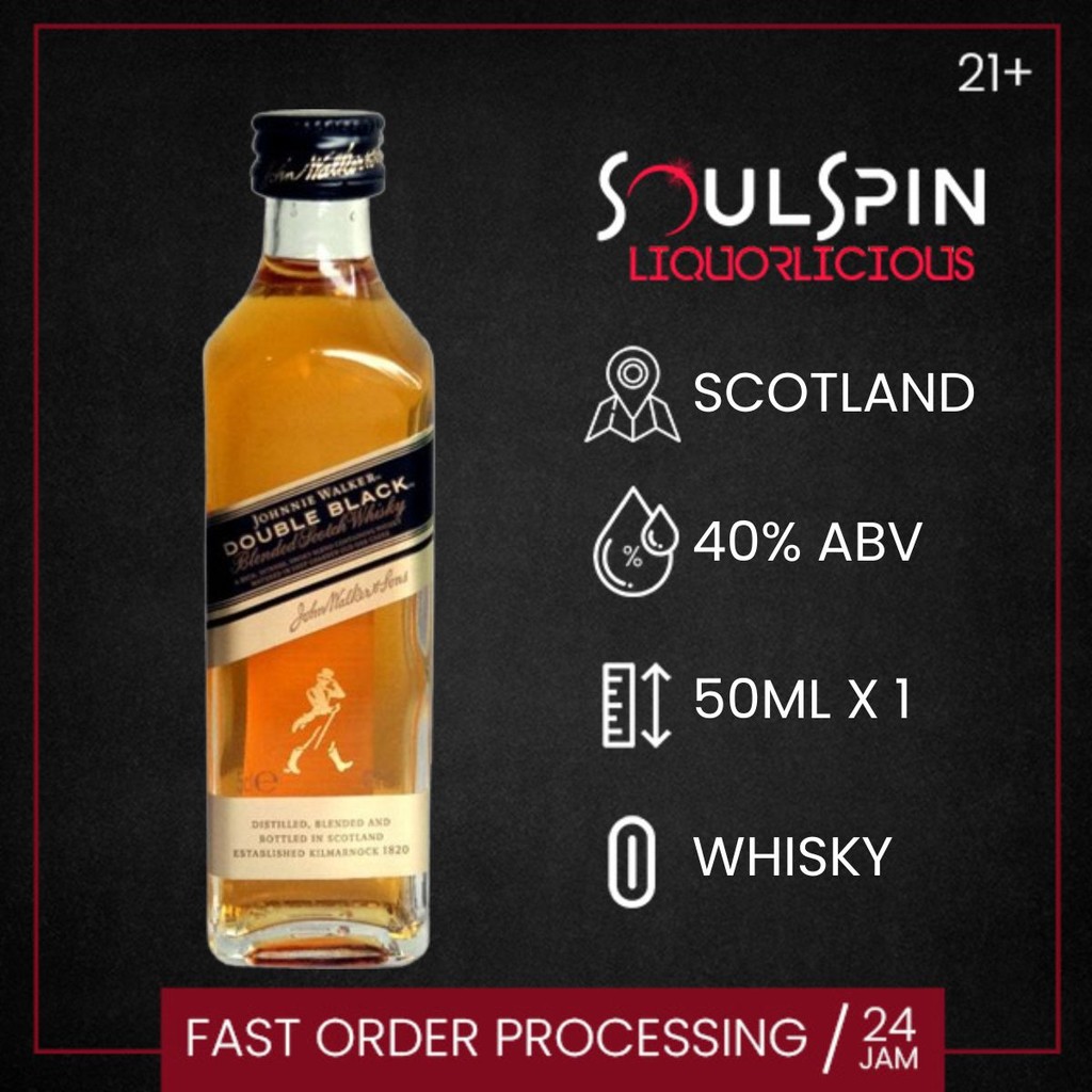 

Johnnie Walker Double Black Label Blended Scotch Whisky 50ml