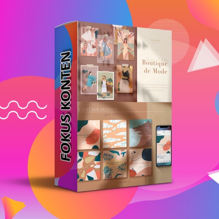 Boutique De Mode Stylish Graphics Collection - Digital Konten