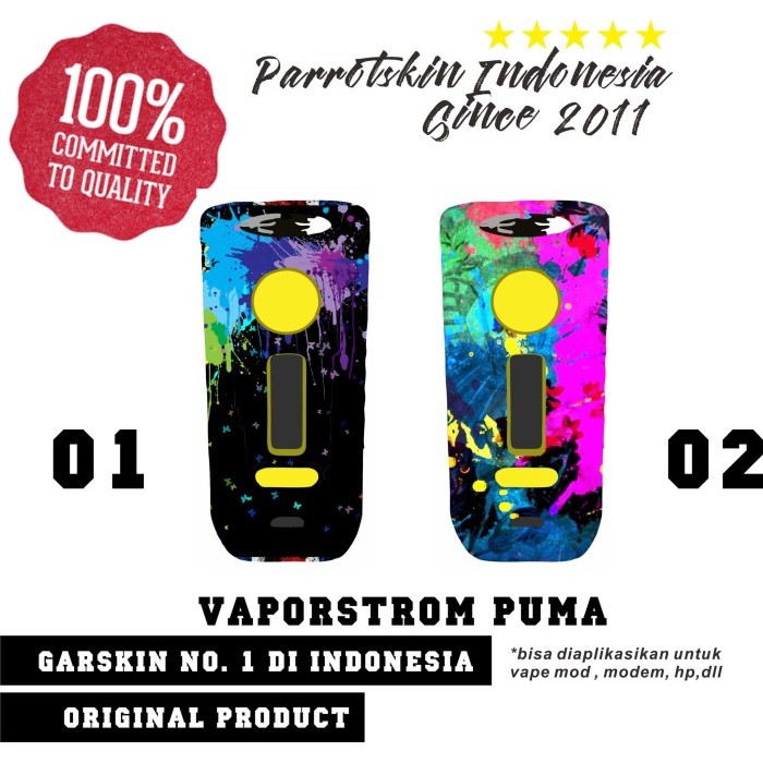 

Garskin vaporstrom puma liquid splash custom gambar