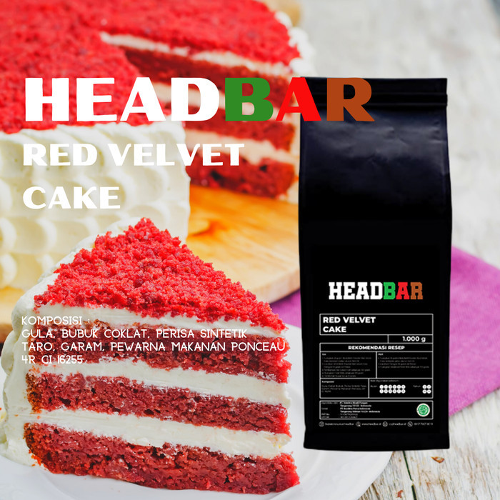 

HEADBAR Powder Red Velvet Cake 1000 gram