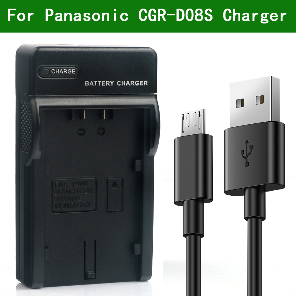 CGR-D08S Digital Camera Battery Charger For Panasonic NV-DS99 NV-DS150 NV-GS1 NV-GS3 NV-GS4 NV-GS5 N