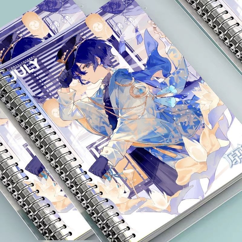 

NEW Genshin impact Wanderer Notebook Loose-leaf A5 Book Detachable Cute Student Horizontal Line Notebook Girl Gift