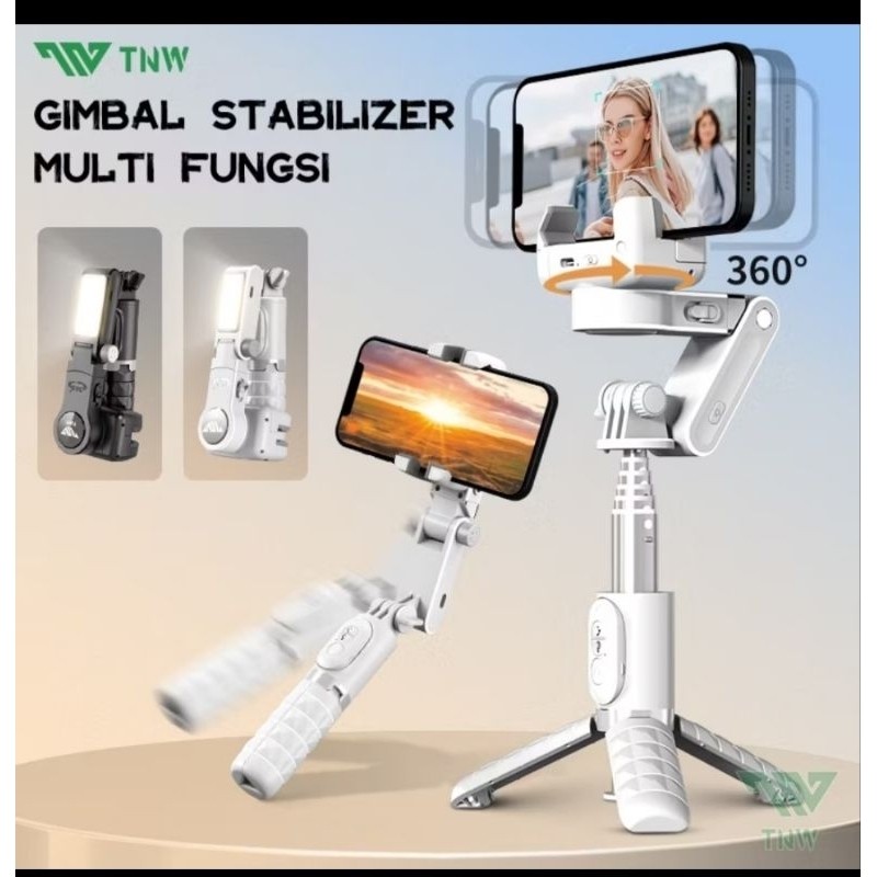 Q18 Gimbal Stabilizer Handphone Gimbal Hp Stabilizer Tongsis Hp Bluetooth Tripod