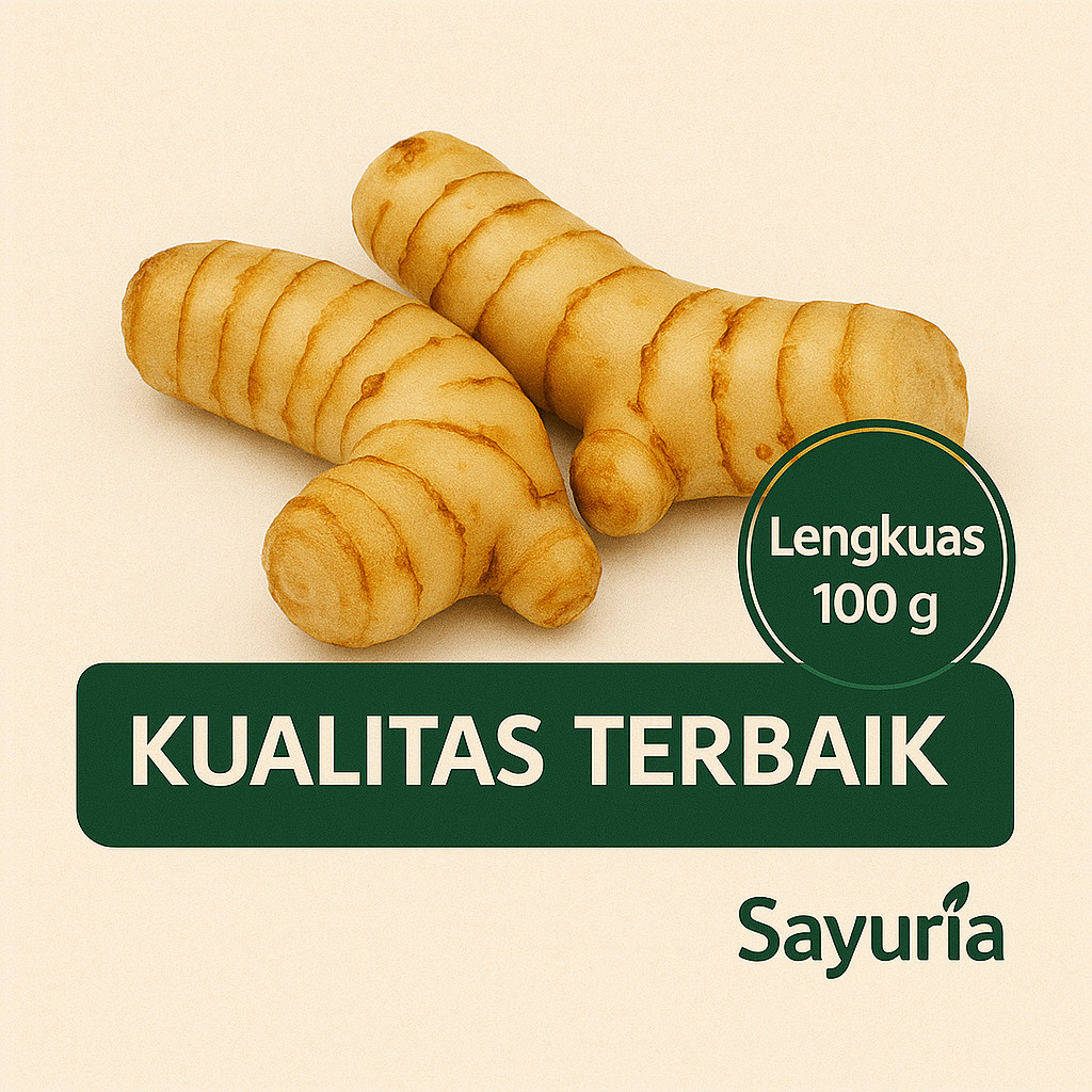 

Sayuria – Lengkuas Segar Lokal 100gr | Wangi & Kuat, Cocok untuk Gulai & Soto