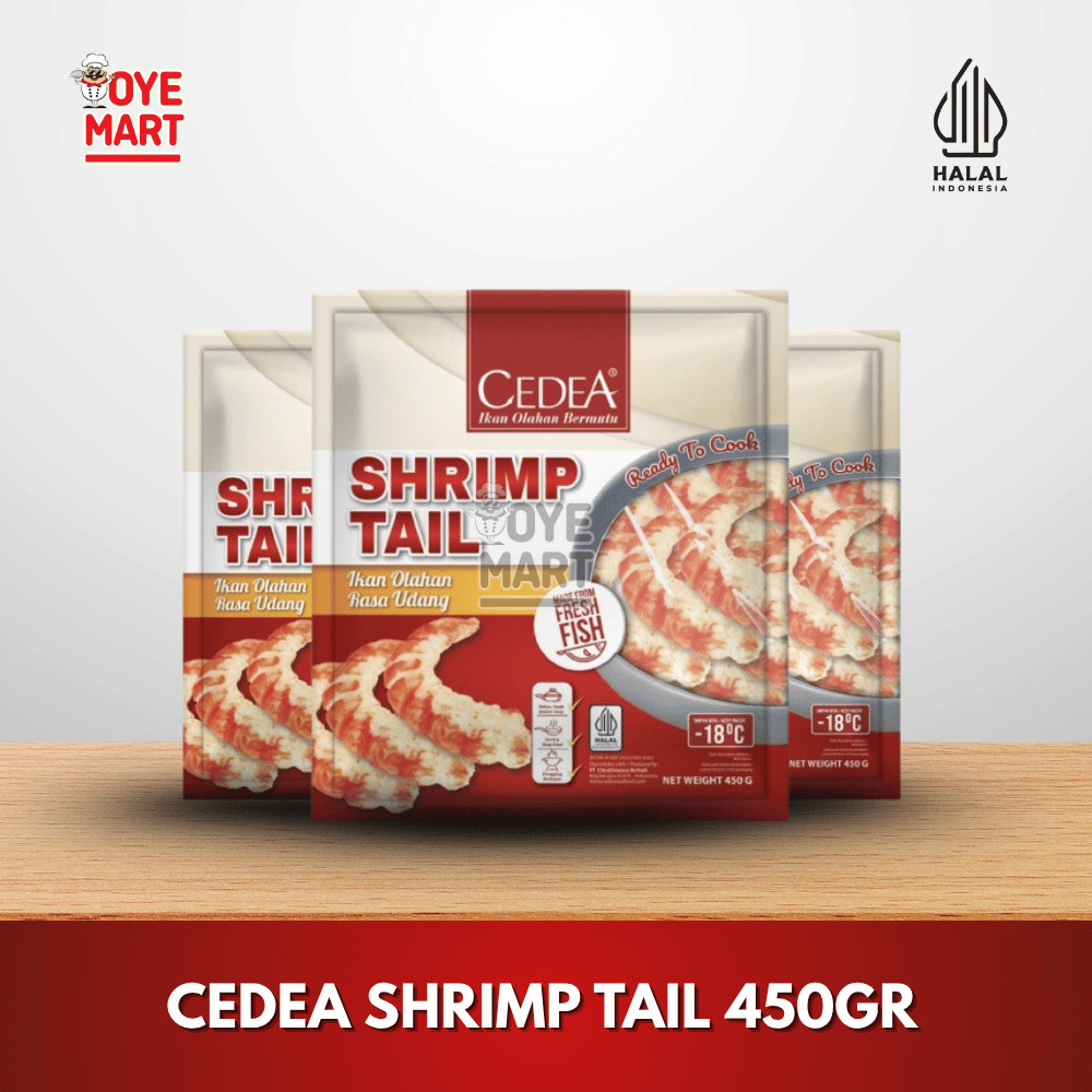 

CEDEA SHRIMP TAIL 450GR / IKAN OLAHAN RASA UDANG