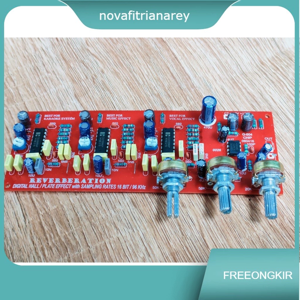 Kit ECHO Reverb 3 IC PT2399 Suara Nyeees Profesional