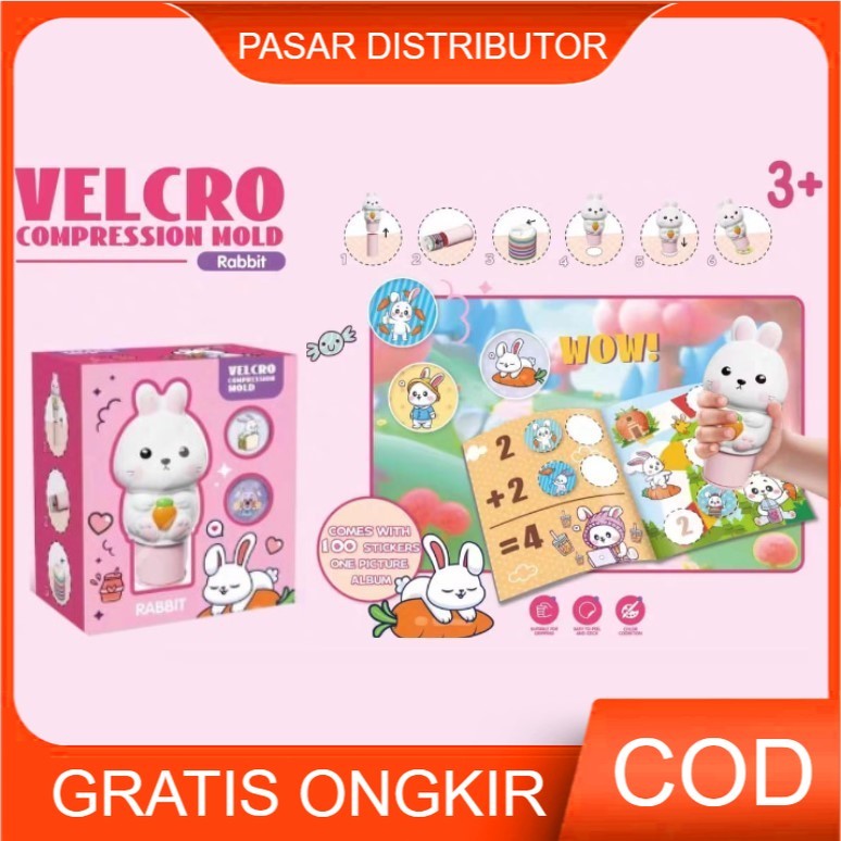 

Mainan Anak VELCRO COMPRESSION MOLD XTS-3073 Mainan Stempel Karakter sticker Magic Stamp Kelinci Mainan Anak Perempuan - Mainan Anak Laki Laki