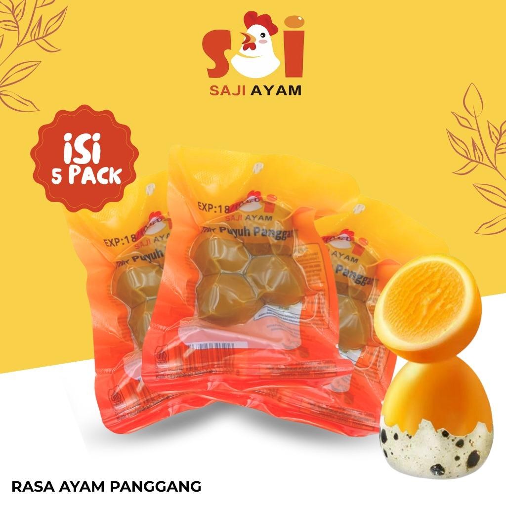 

SAJI AYAM telur puyuh panggang 5 BUNGKUS/ snack siap saji / EGG / Enak & Bergizi