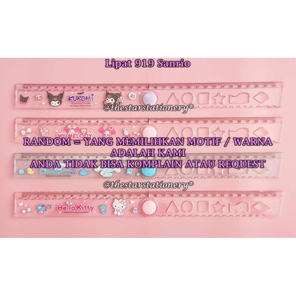 

(1 Biji) GROSIR Penggaris Lipat San Rio 30 Cm / Penggaris Lipat GXIMP 919 / Penggaris 30 Cm (1 Biji)