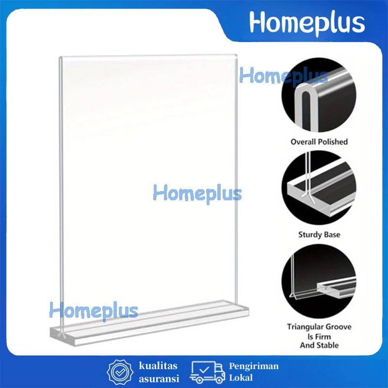

Tempat Brosur Akrilik A4-A5-A6 / Tent Card Akrilik / Stand Akrilik