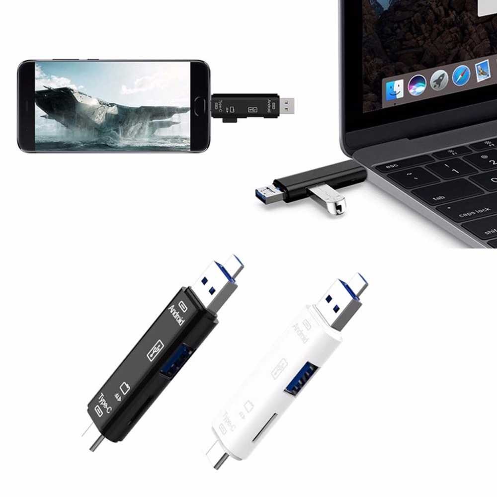 Natrberg Card Reader USB 2.0 Micro Type C OTG MicroSD Card USB - D-188
