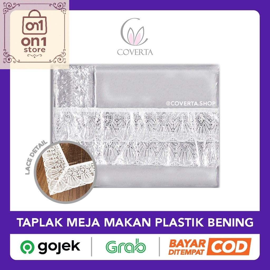 Taplak Meja Murah / Taplak Meja Makan Plastik Bening Transparan