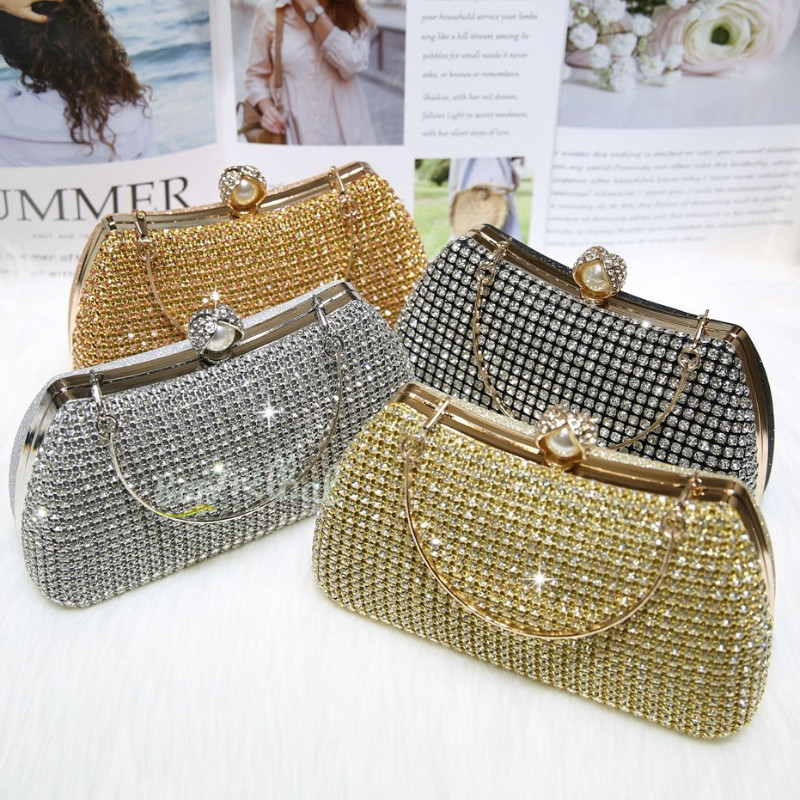 Tas Mewah Untuk Pesta Malam  Tas Pesta Kristal Import Mewah