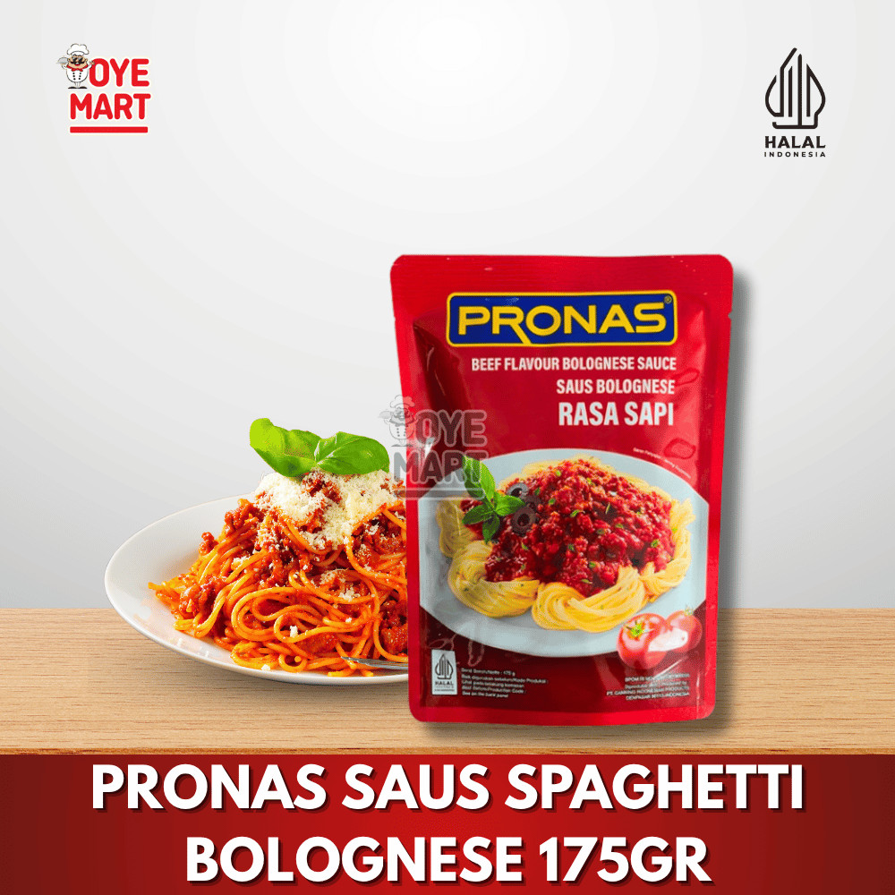 

PRONAS SAUS SPAGHETI BOLOGNAIS 175GR / SAUCE SPAGHETTI BOLOGNESE