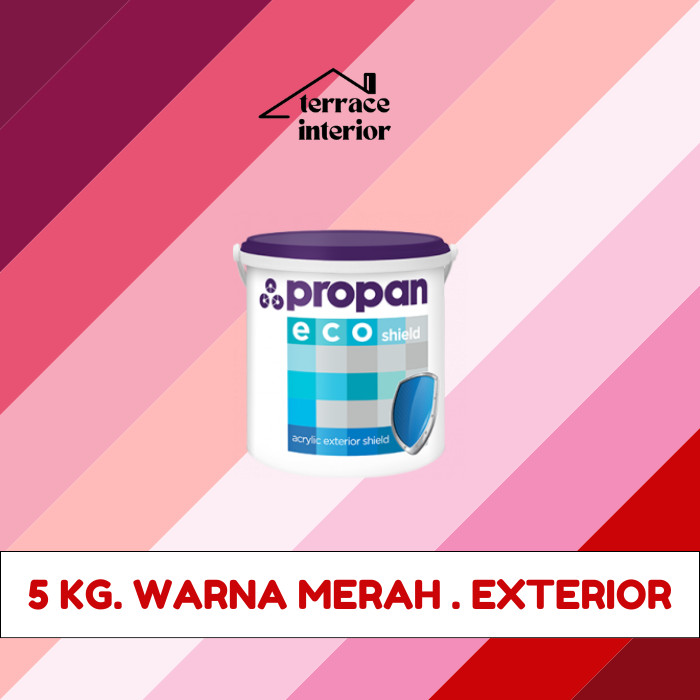 Cat Tembok Exterior Propan Eco Shield  Warna Merah 5 Kg