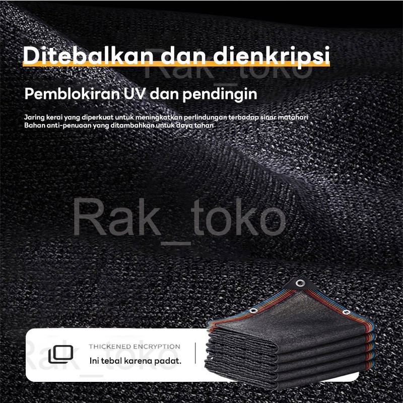 ORATE Paranet 99% Lebar 2-6m Shading Net Anti UV