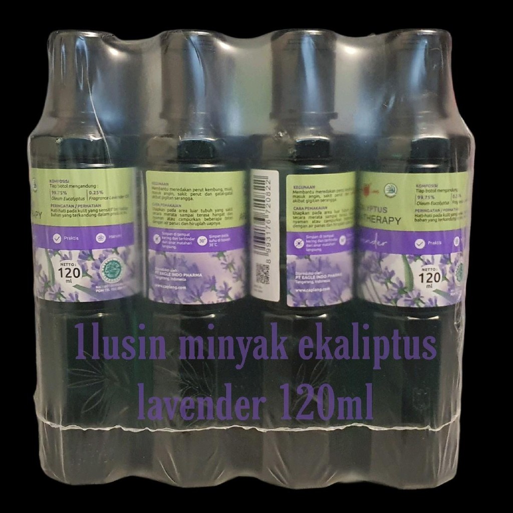 1lusin minyak kayu putih ekaliptus lavender 120ml