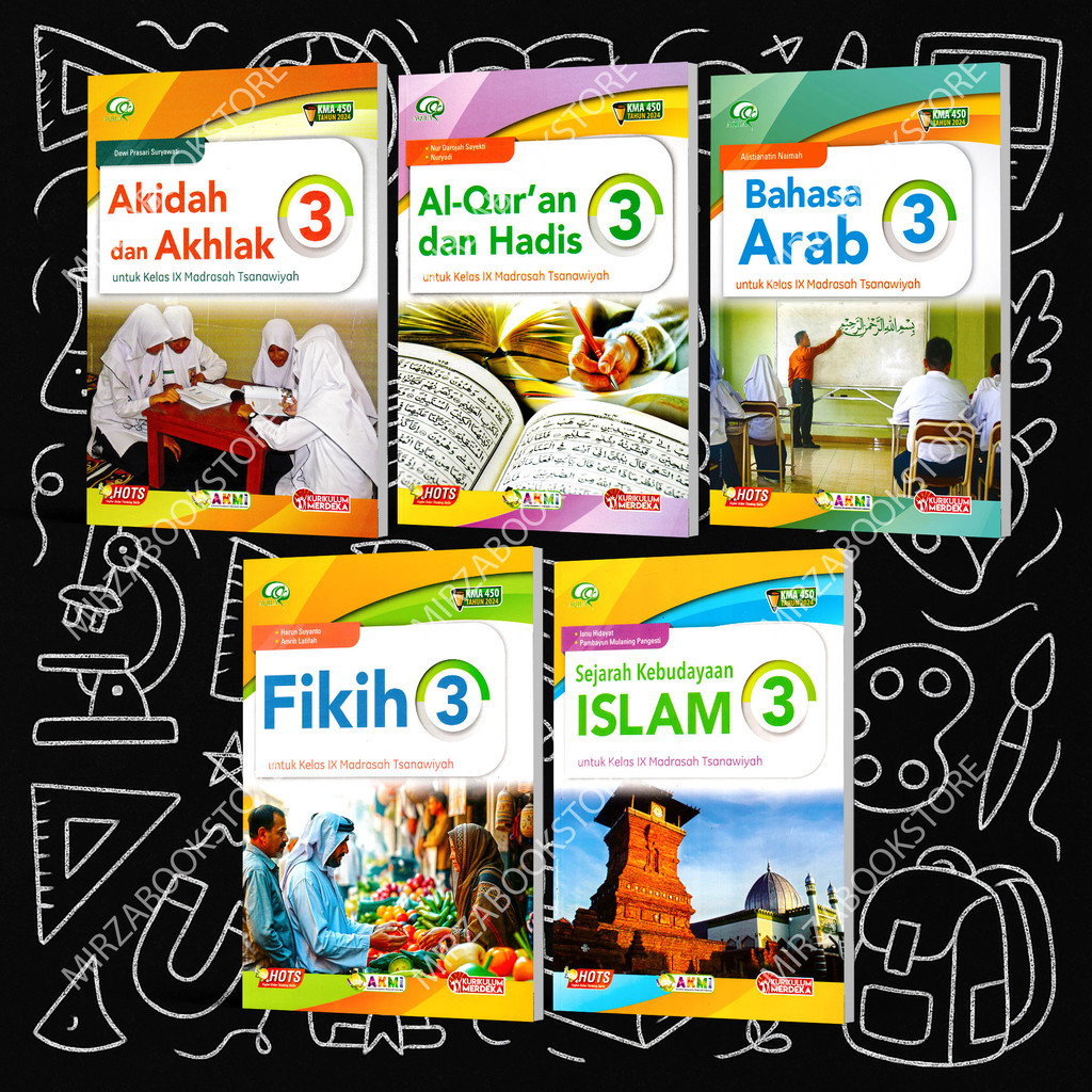 Buku Kelas 9 MTS KMA 450 Aqila Tiga Serangkai