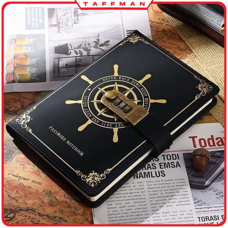 

TM - TODDI Buku Jurnal Leather Vintage Pirate A5 200 Halaman Grid with Lock - 10001