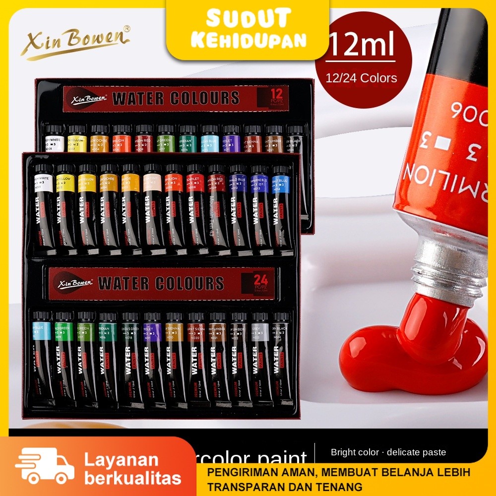 

Giorgione 24 Warna/12ml Set Cat Acrylik Lukisan Graffiti DIY Alat Seni Cat air