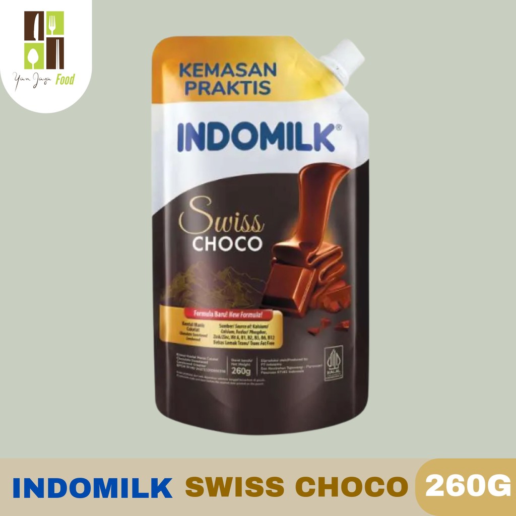 

Indomilk Swiss Choco 260g Pouch / Susu Coklat / Chocolate / Susu Kental Manis / SKM Coklat