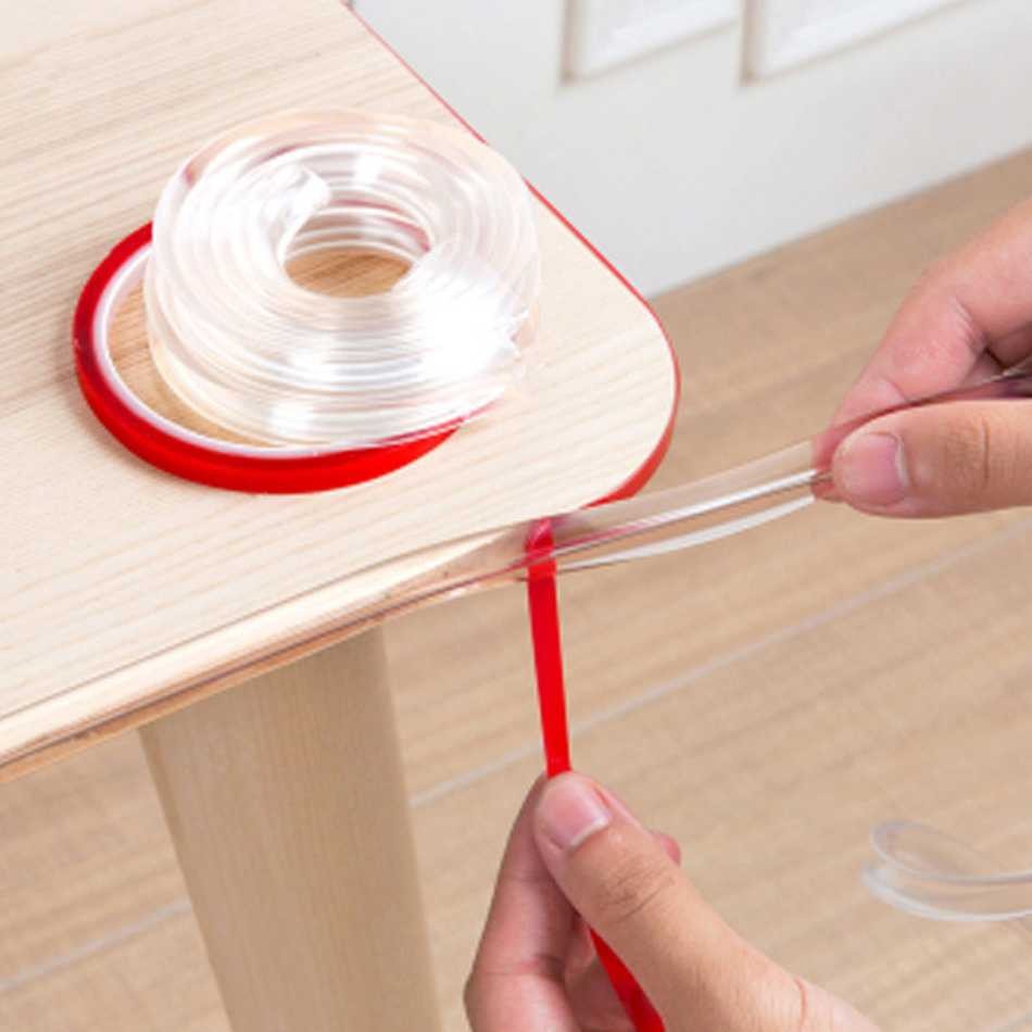 COD Alat Lis Strip Silikon Protector Pengaman Sudut Pinggiran Siku Tepi Ujung Meja Kaca Kayu Plastik
