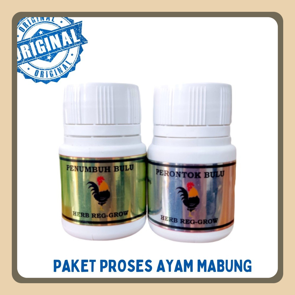 Paket Ayam MABUNG - Penumbuh Bulu Perontok Bulu Ayam Membantu Proses Mabung