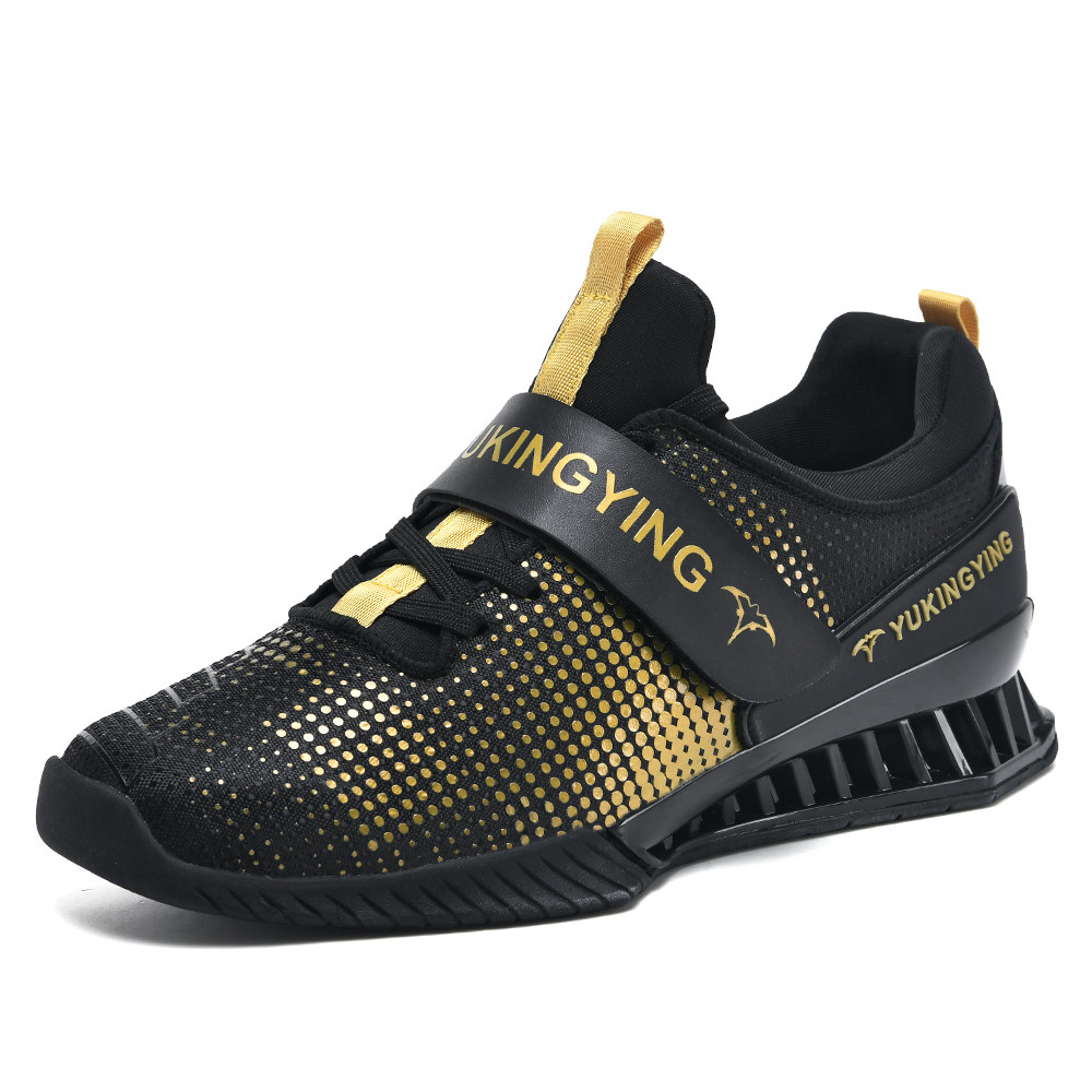 Professional Men Powerlifting Shoes New Style Non Slip Weight Lifting Shoes Balance Hard Drawn Squat