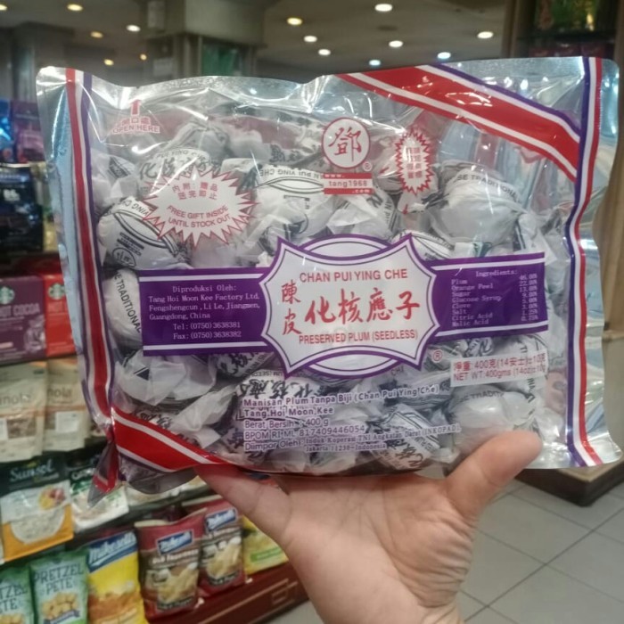 

[Best Seller] manisan plum no biji chan pui ying ce 400g 化核應 kulit jeruk imlek