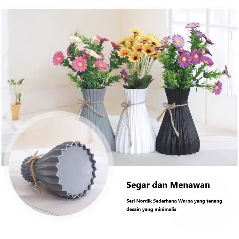 Vas untuk Bunga Minimalis / Vas Plastik [ tanpa Bunga ]