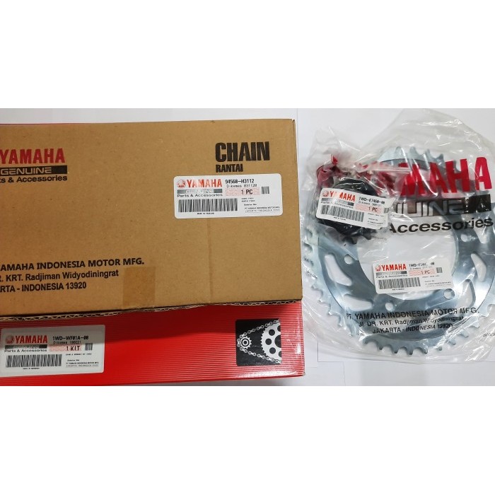 Gear Set R25 Gir Tarik N Rantai 1WD-WF01A-00 Original