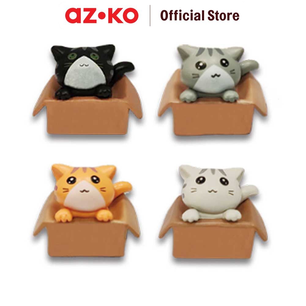 AZKO Otto Klasse Set 4 Pcs Ornamen Dashboard Mobil Kucing Mix-B Dashboard Miniatur Hiasan Aksesoris 