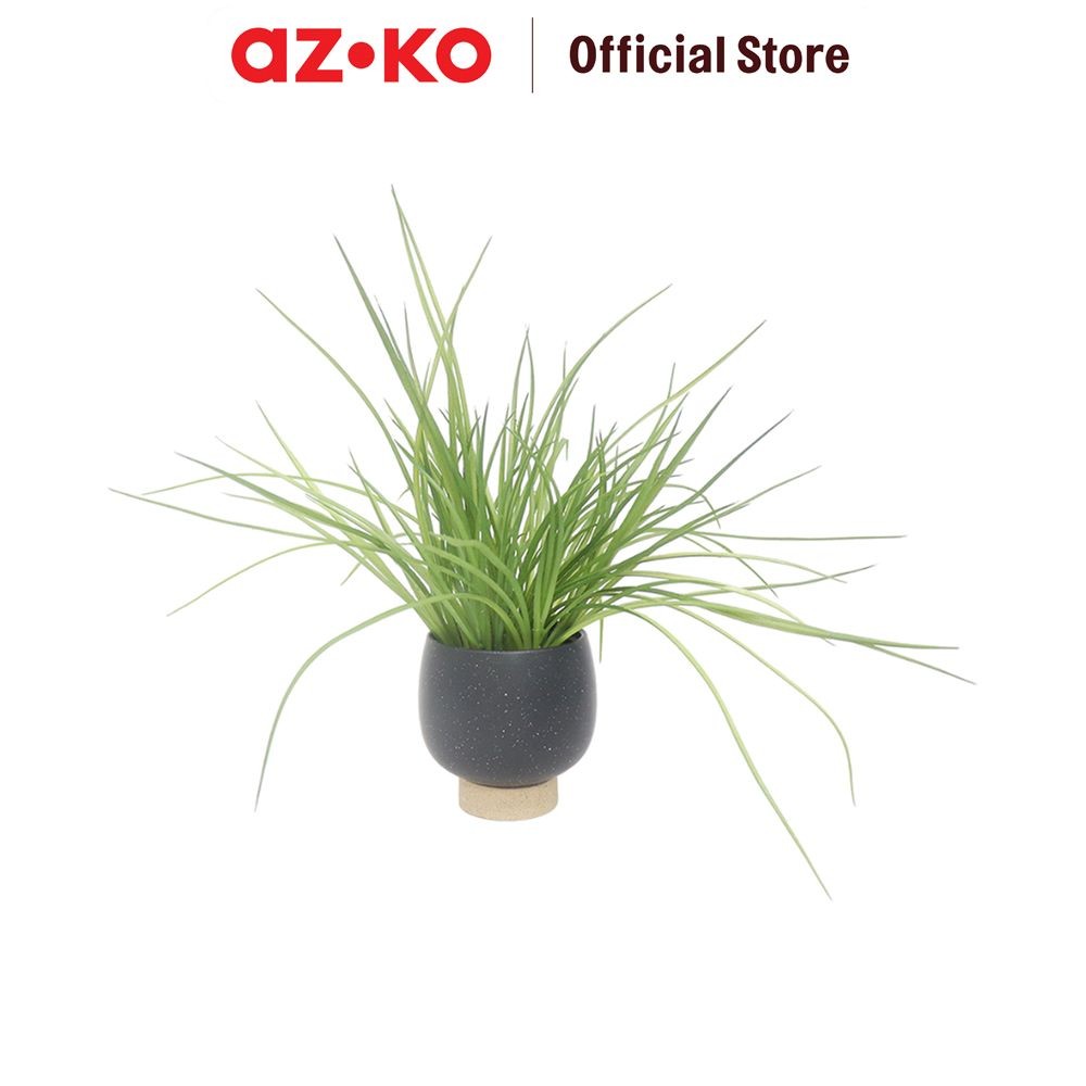 AZKO Forhom Tanaman Artifisial Spring grass Dengan Pot - Hitam Tumbuhan Tanaman Buatan Dekorasi Plan