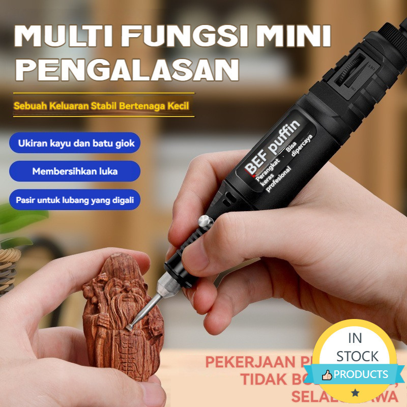  Bor Mini Grinder Set Mesin Ukir Poles Gerinda Listrik Alat Ukir Grafir/ Alat Ukir Kayu /Alat Amplas