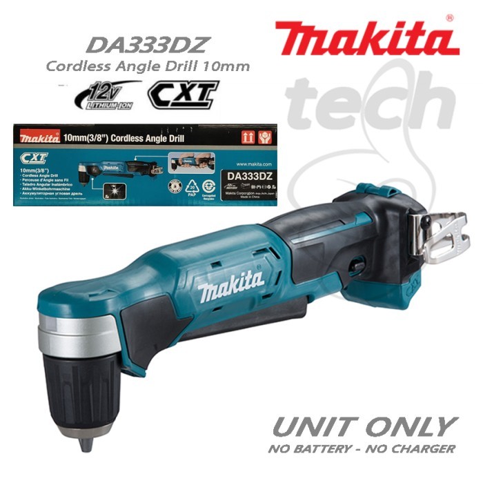 Mesin Bor Obeng Sudut Cordless Angle Drill Makita DA333DZ - Unit Only