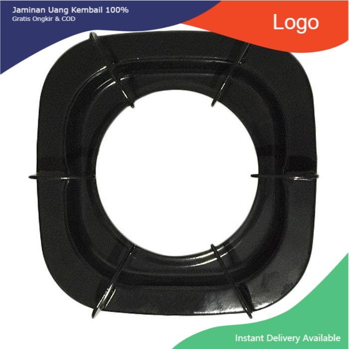 ZR-02  TATAKAN TUNGKU KOMPOR GAS KAKI 6 RINAI BAGUS TEBAL DUDUKAN KOMPOR GAS ALAS KOMPOR GAS 6 KAKI